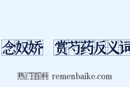 念奴娇·赏芍药反义词是什么意思的图片